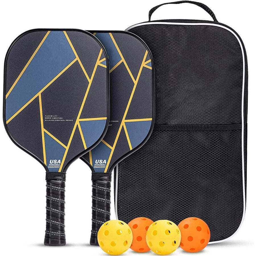 Lightning Pickleball SET 2x Paddles 4x balls