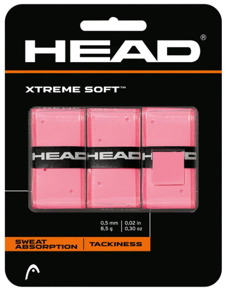 HEAD Xtreme Soft Pickleball Overgrip - 3 Pack - Pink