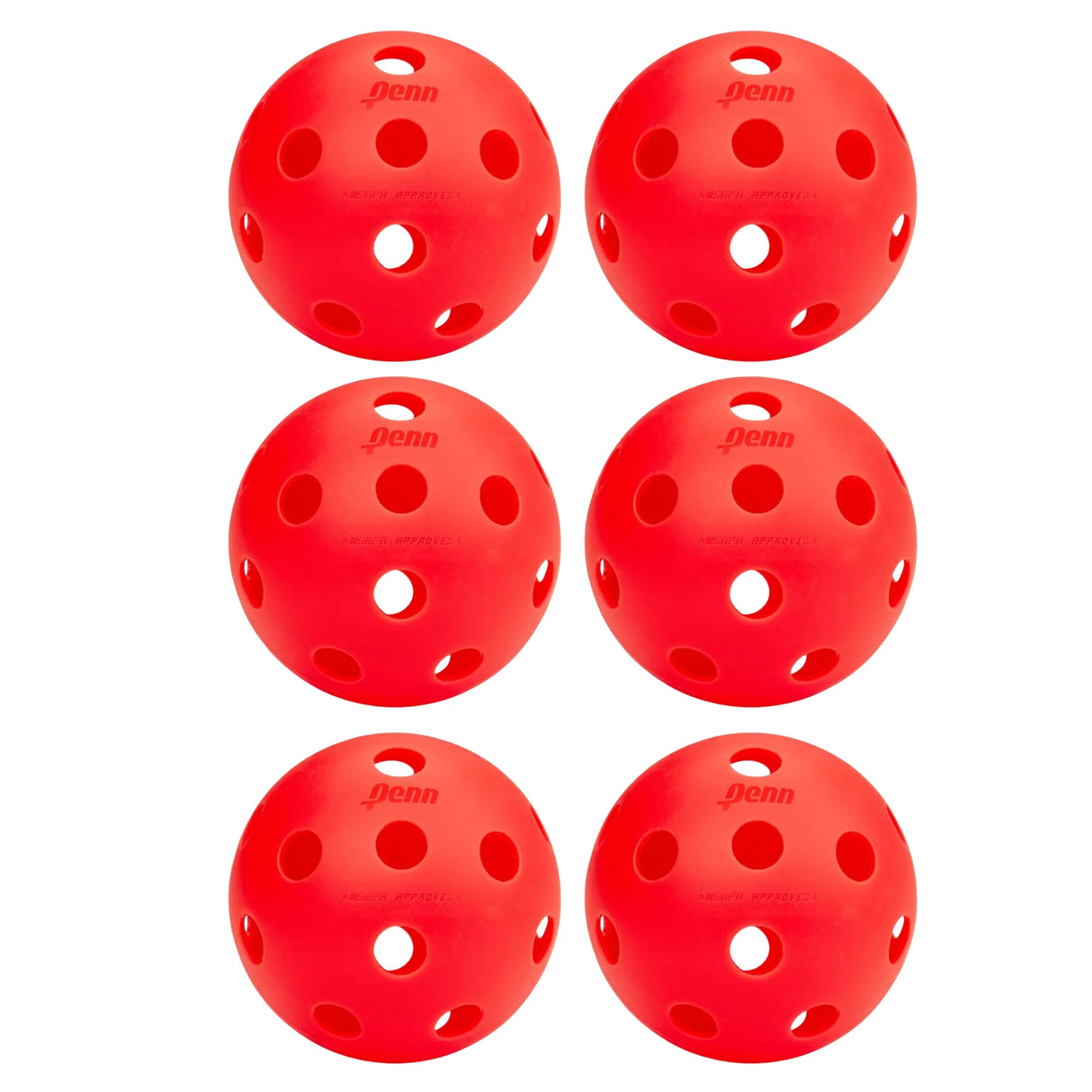 PENN 26 Indoor Pickleball Balls - 1 Pack of 6 Balls
