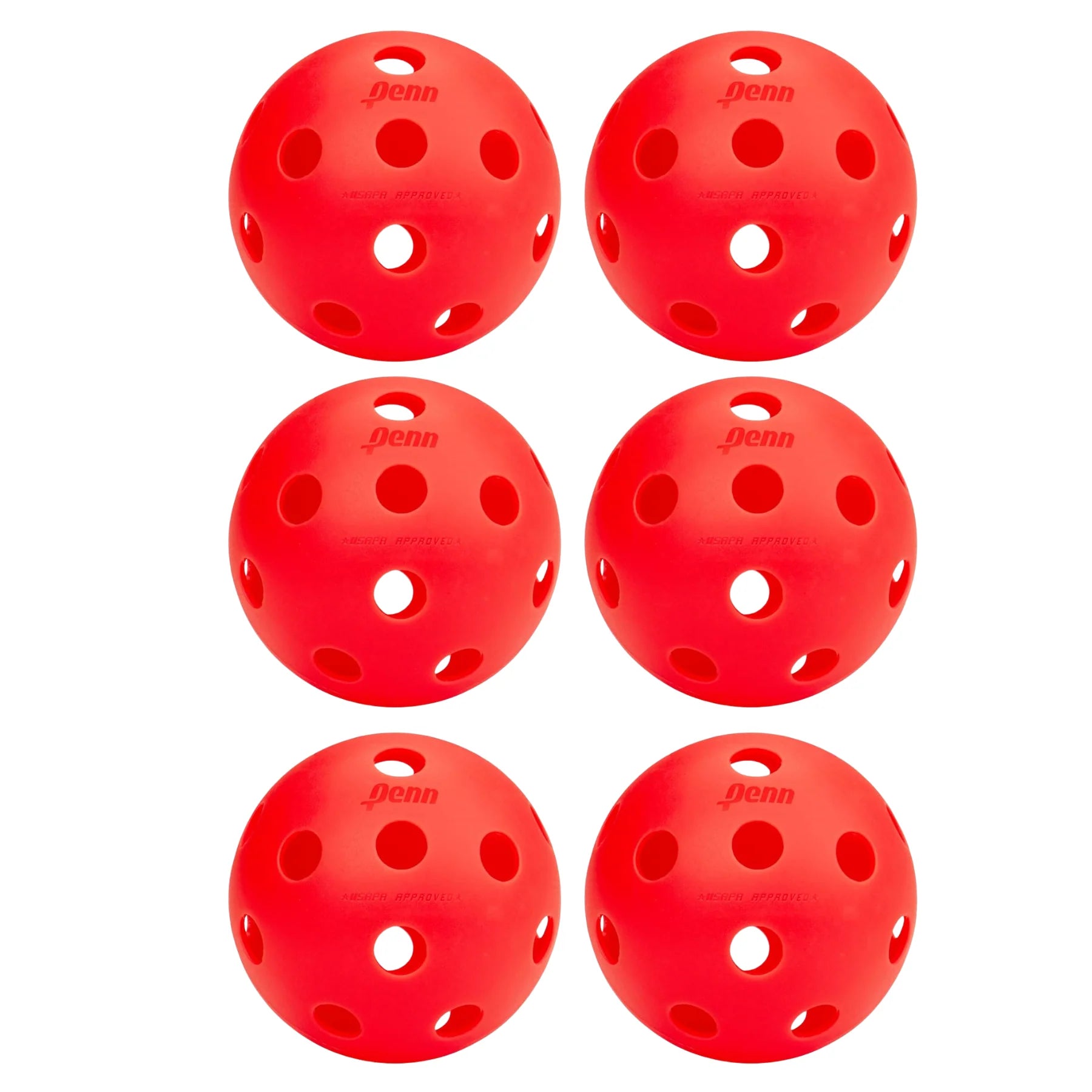 PENN 26 Indoor Pickleball Balls - 1 Pack of 6 Balls